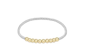 ENewton Classic Beaded Bliss 2mm Bead Bracelet - 4mm - Mixed Metal - Gabrielle's Biloxi