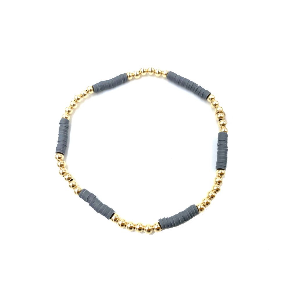 EG Coastal Bracelet #3 Dark Grey - Gabrielle's Biloxi