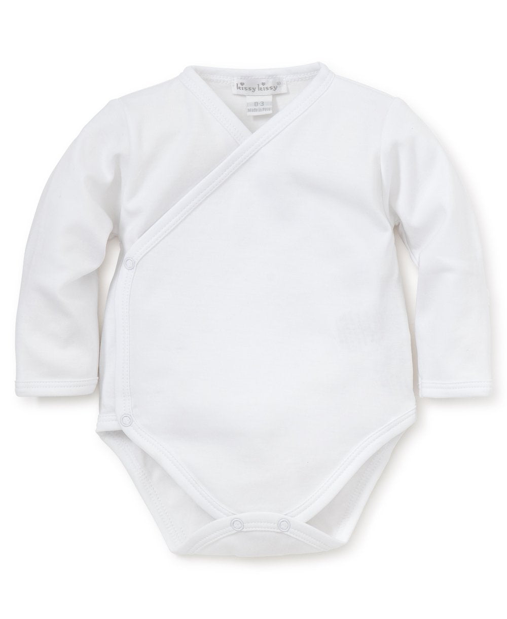 Kissy Kissy Basics L/S Cross Body - White - Gabrielle's Biloxi