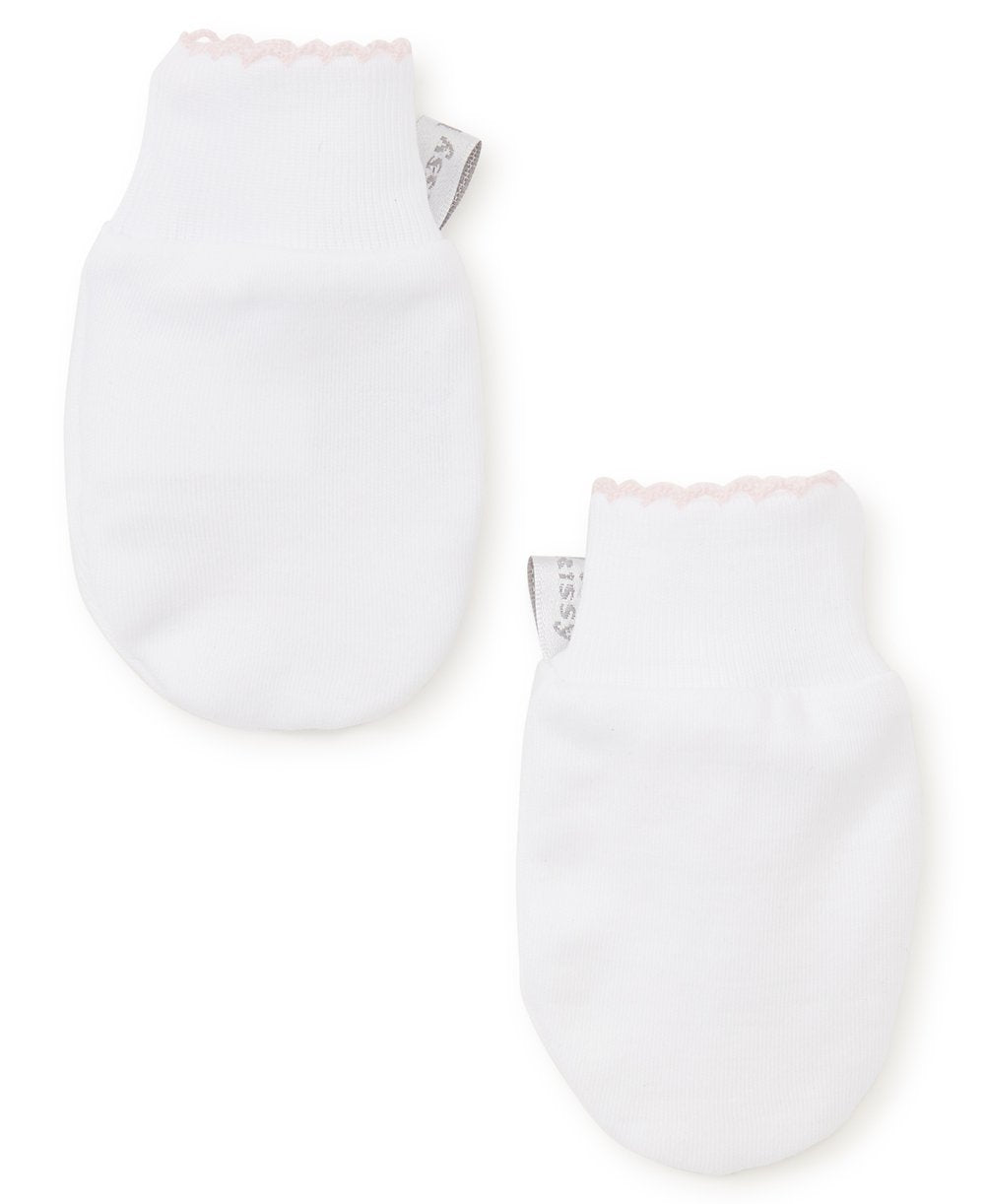Kissy Kissy Basics Mittens - White / Pink - Gabrielle's Biloxi