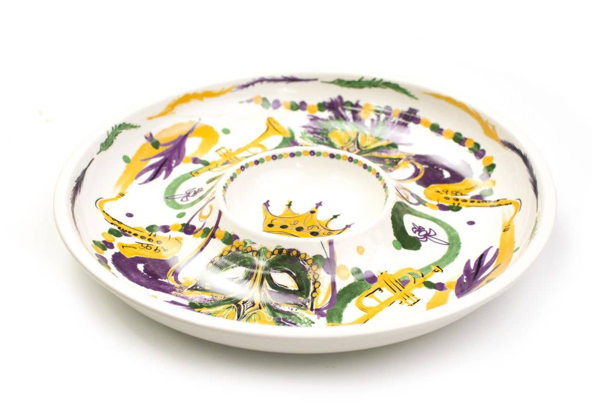 CHIP & DIP-MARDI GRAS MASK - Gabrielle's Biloxi