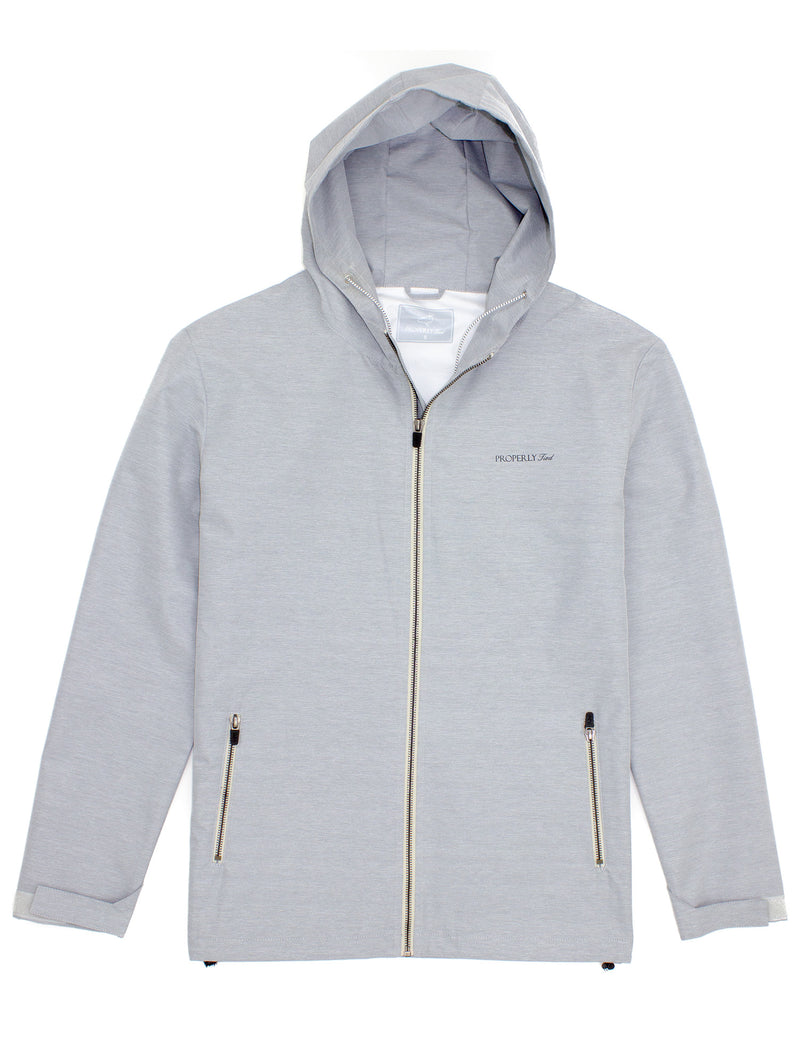 Properly Tied Canopy Rain Jacket - Grey Mist - Gabrielle's Biloxi