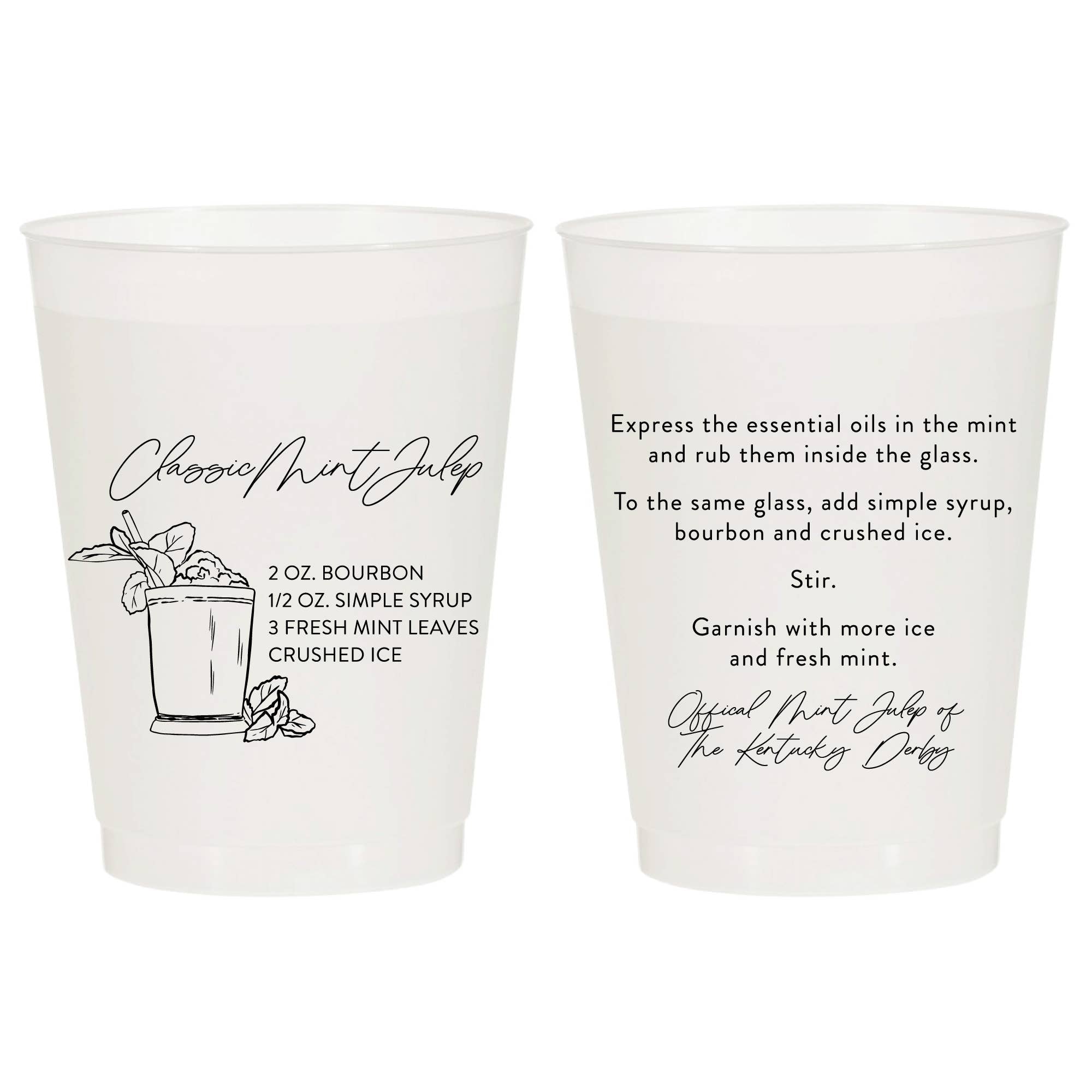 Classic Mint Julep Recipe Frosted Cups - Derby - Gabrielle's Biloxi