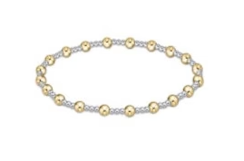 ENewton Classic Sincerity Pattern 4mm Bead Bracelet - Mixed Metal - Gabrielle's Biloxi