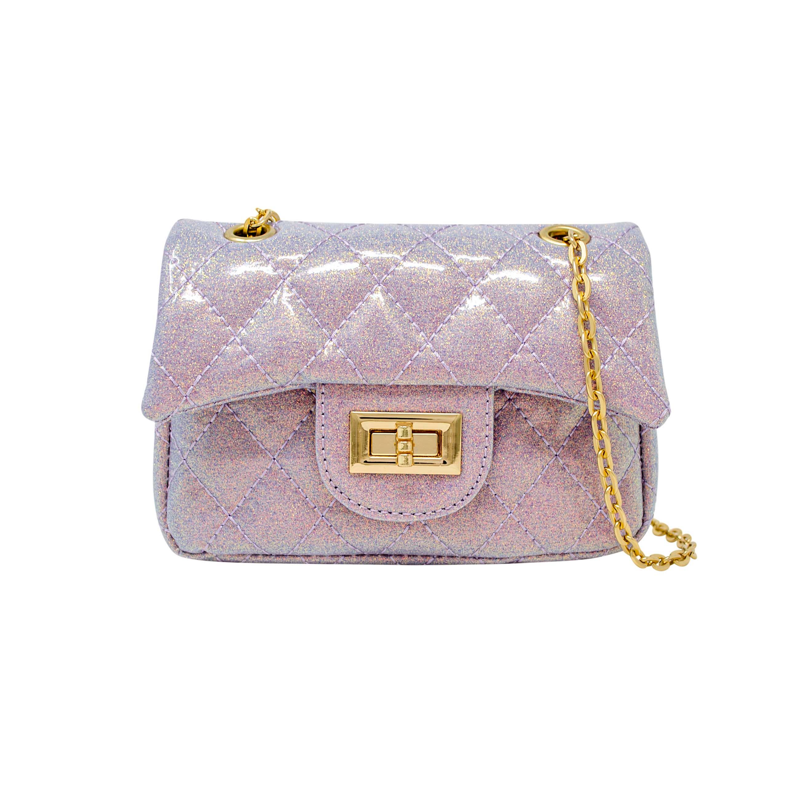 Kids Classic Quilted Sparkle Mini Purse - Baby Purple - Gabrielle's Biloxi