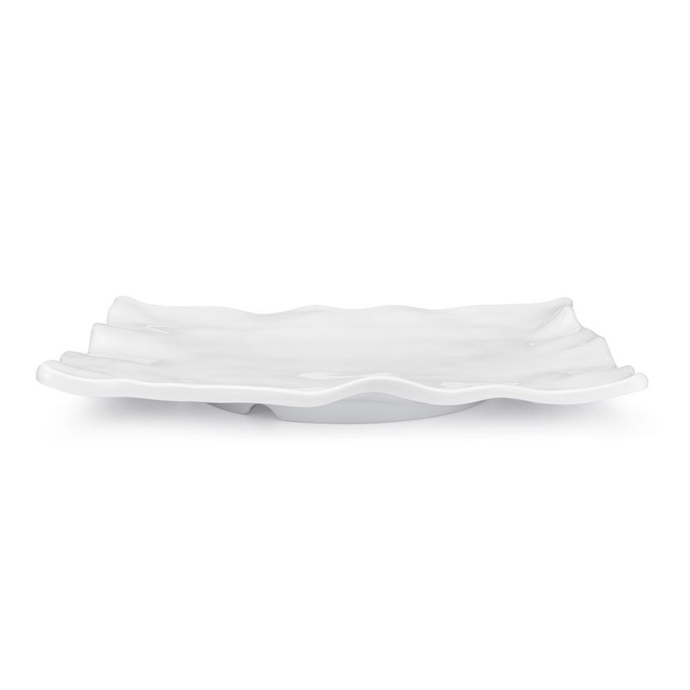 Ruffle White Melamine Rectangle Platter - Gabrielle's Biloxi