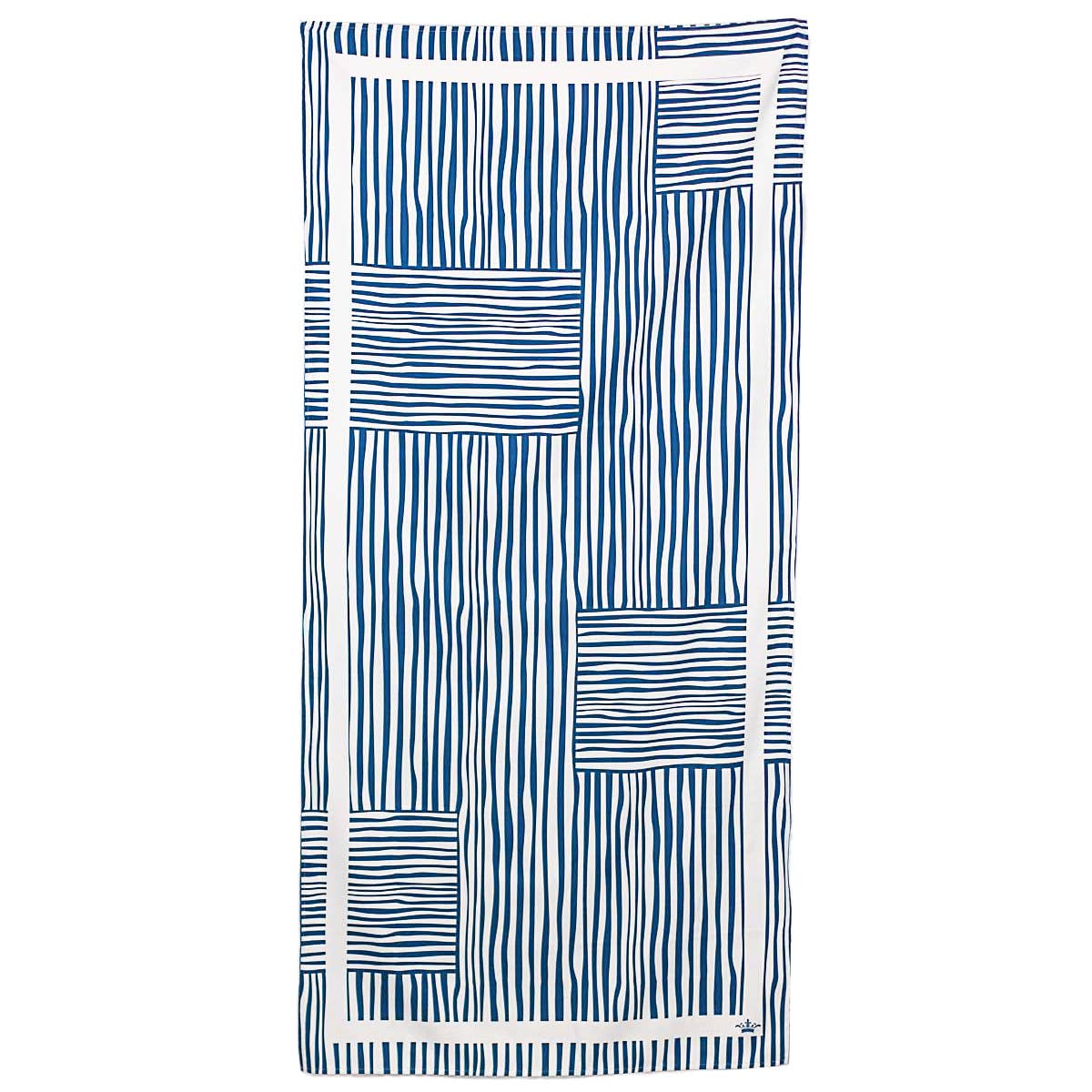Fiji Stripe Beach Towel Royal/White 34x70 - Gabrielle's Biloxi