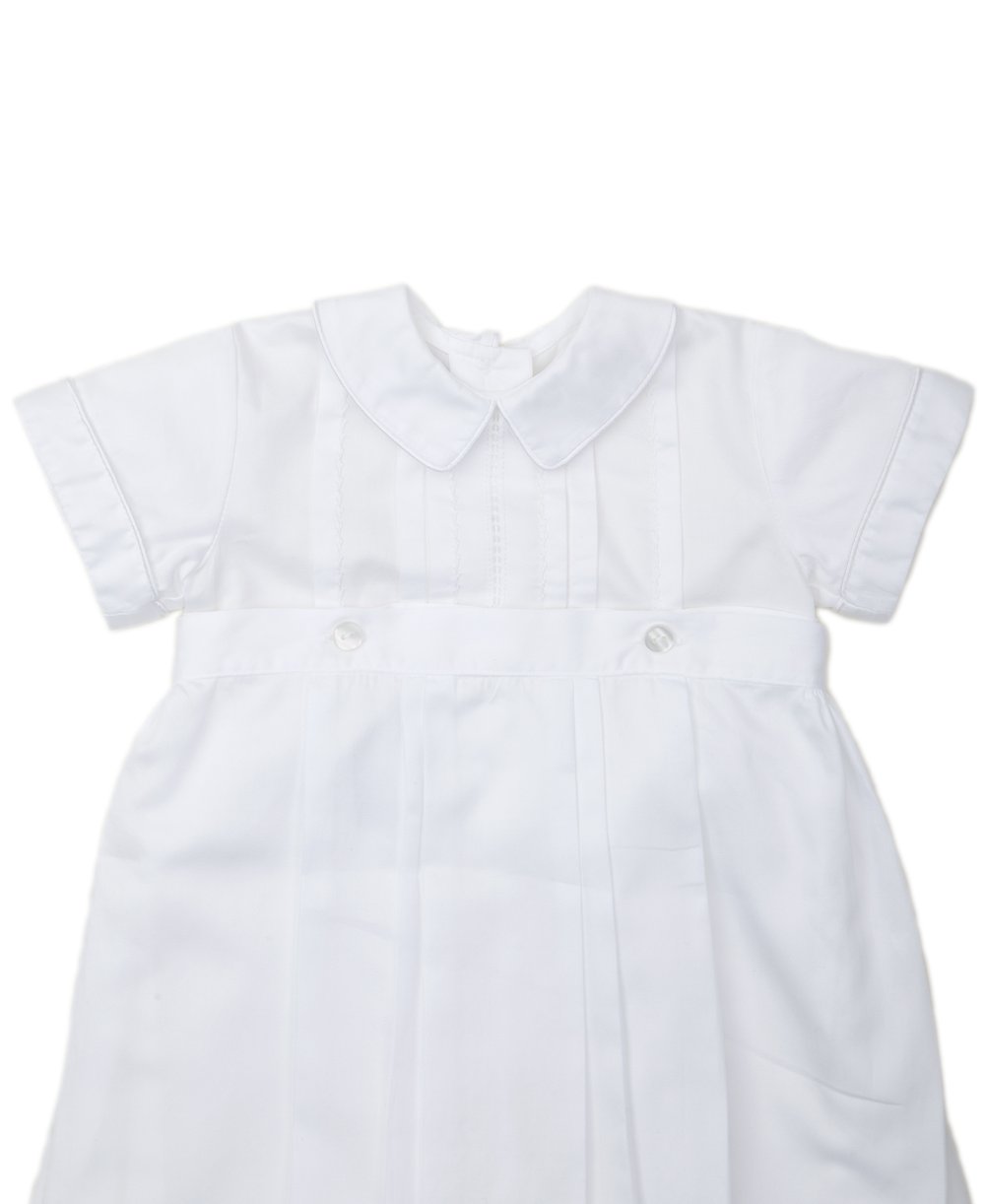 Kissy Kissy Aiden S/S Converter Gown & Hat Set - White - Gabrielle's Biloxi