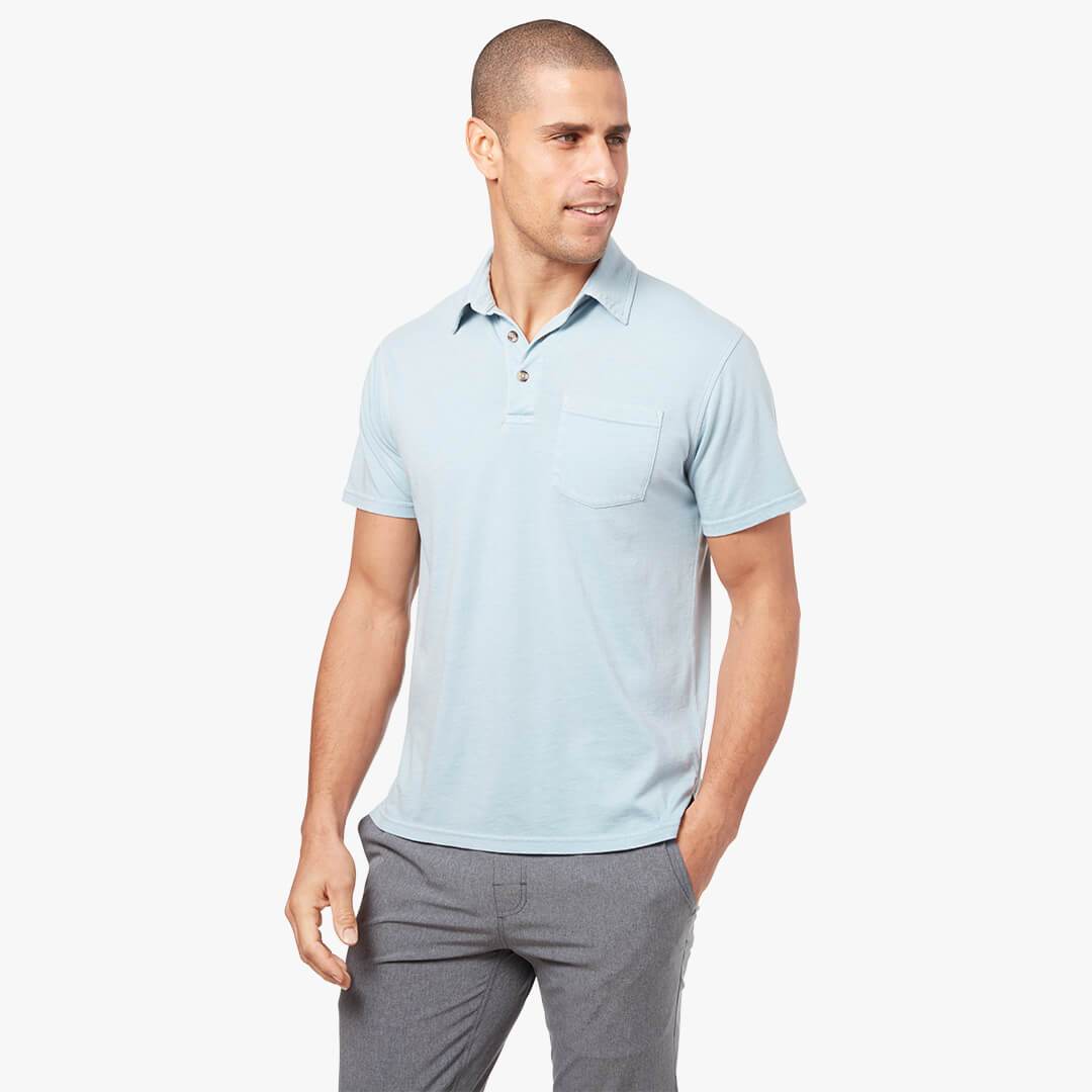 Fair Harbor The Atlantic Polo - Light Blue - Gabrielle's Biloxi