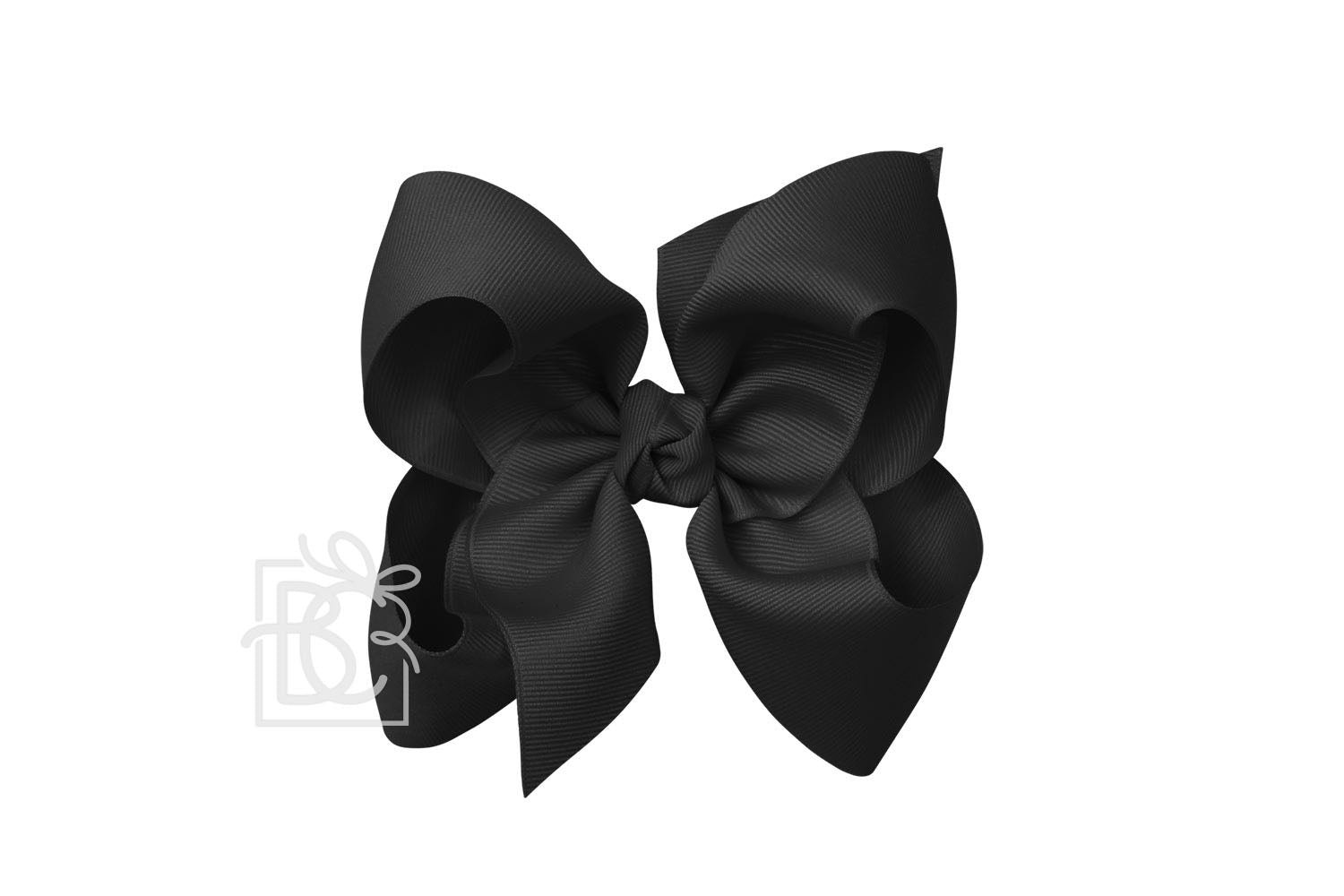 Signature Grosgrain Double Knot Bow on Clip - Black - Gabrielle's Biloxi