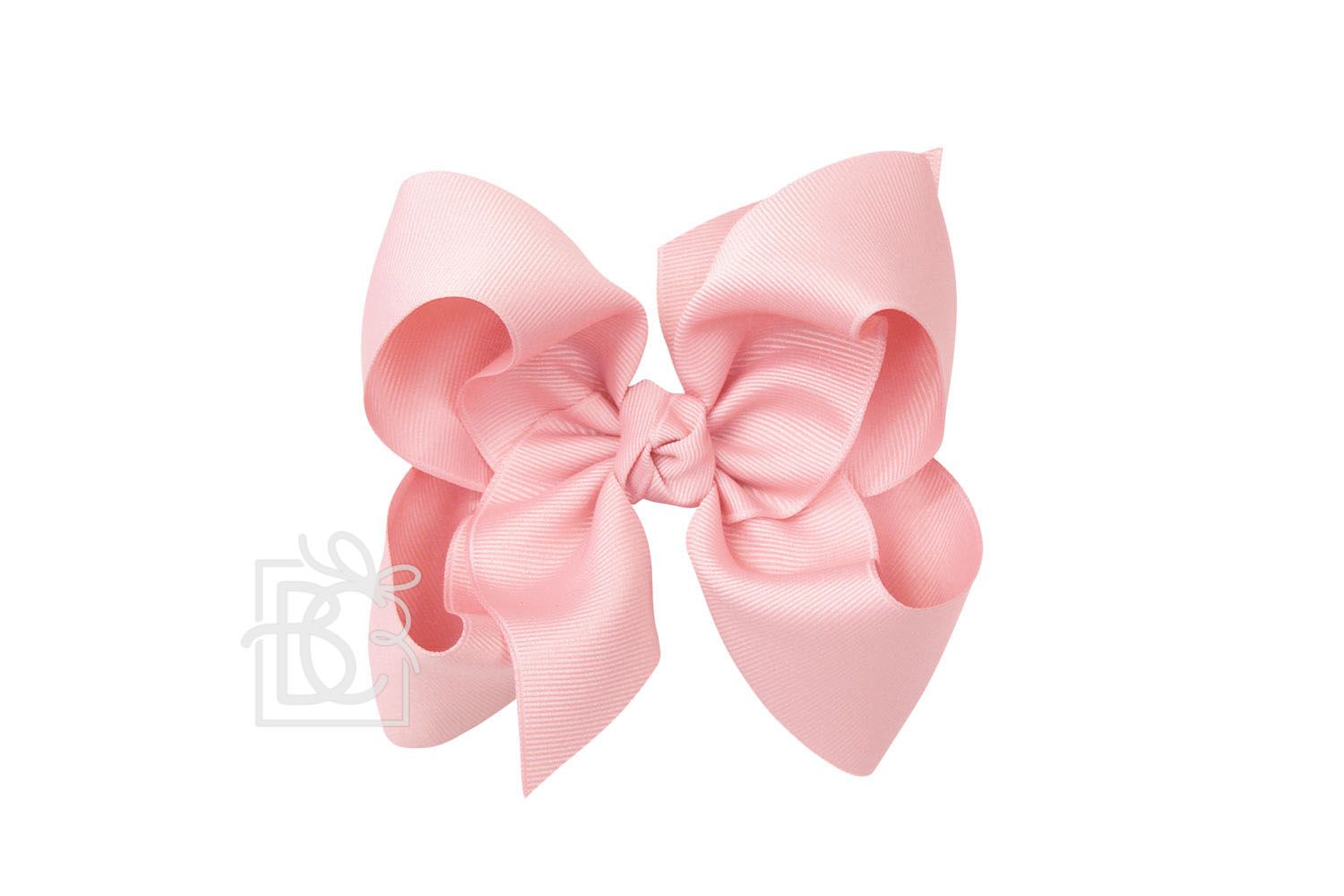 Signature Grosgrain Double Knot Bow on Clip - Peony - Gabrielle's Biloxi