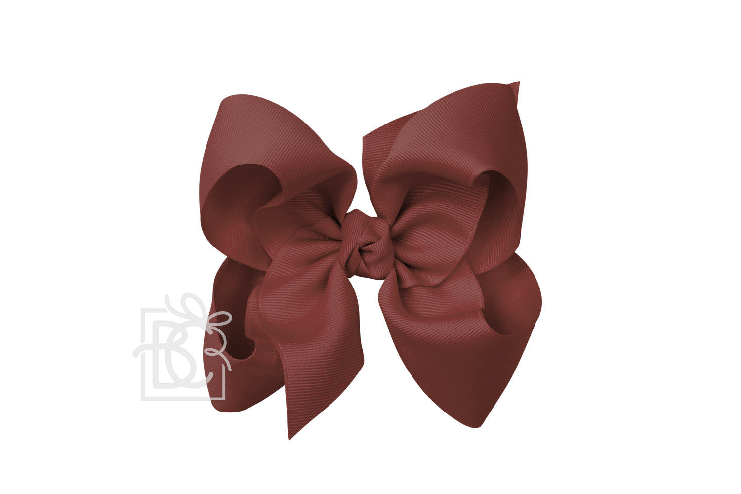 Signature Grosgrain Double Knot Bow on Clip - Chutney - Gabrielle's Biloxi