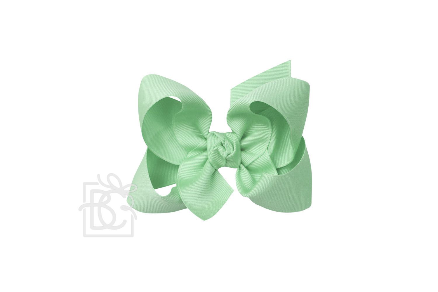 Signature Grosgrain Double Knot Bow on Clip - Mint - Gabrielle's Biloxi