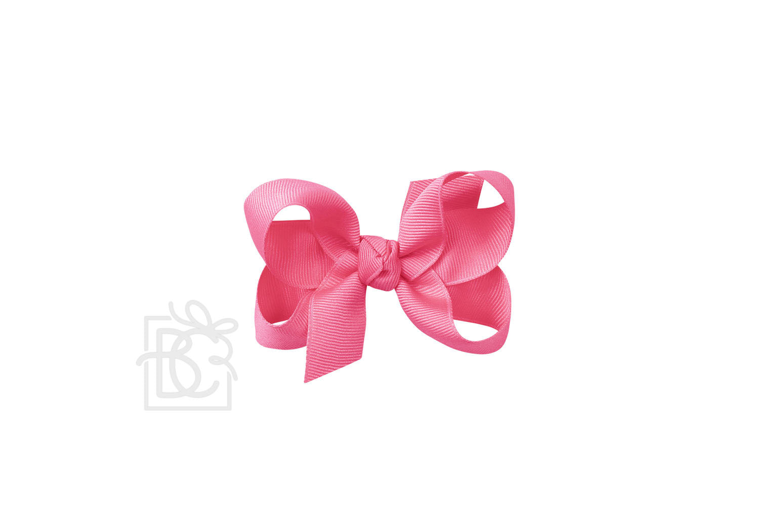 Signature Grosgrain Double Knot Bow on Clip - Hot Pink - Gabrielle's Biloxi