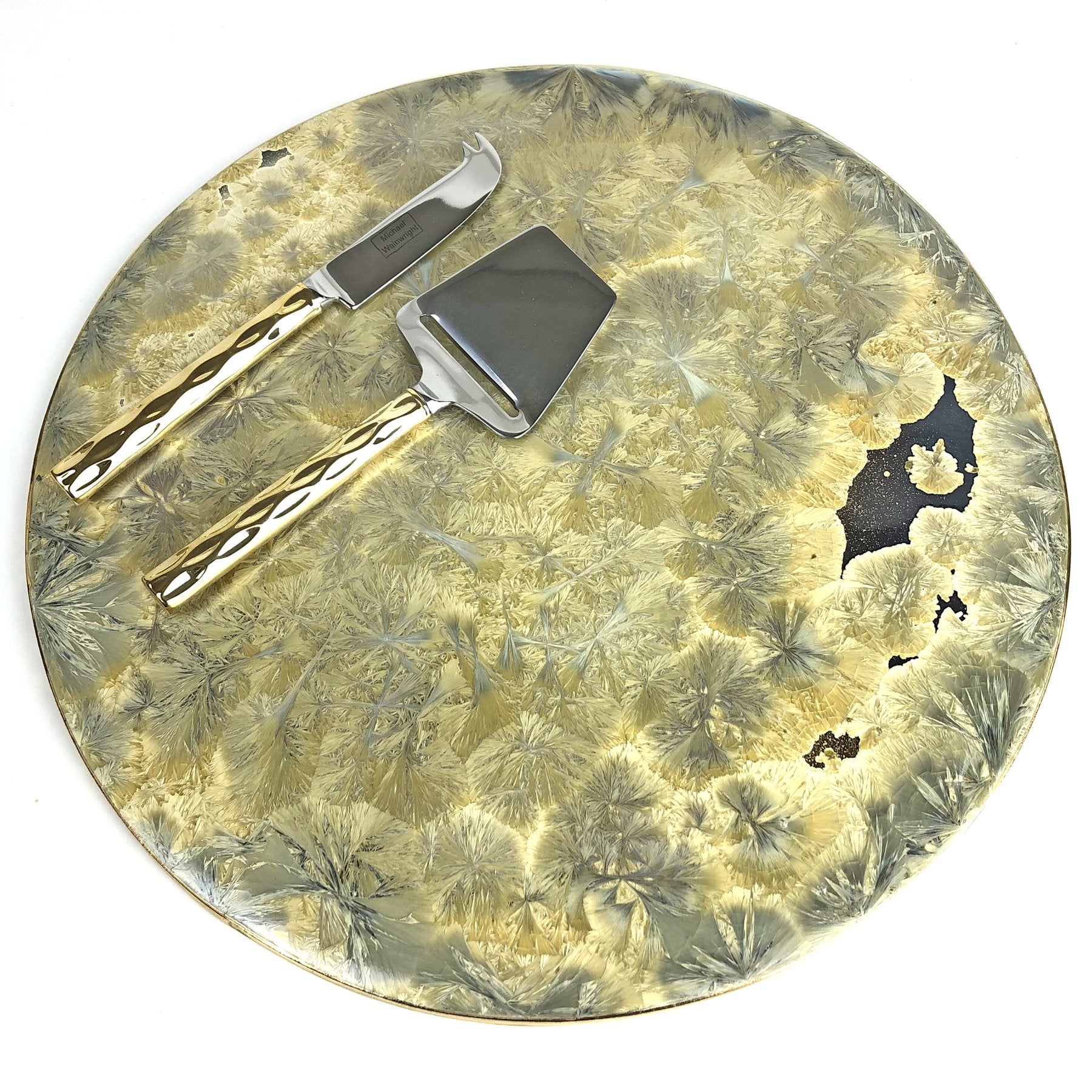 Michael Wainwright Borealis Gold Lazy Susan - Gabrielle's Biloxi