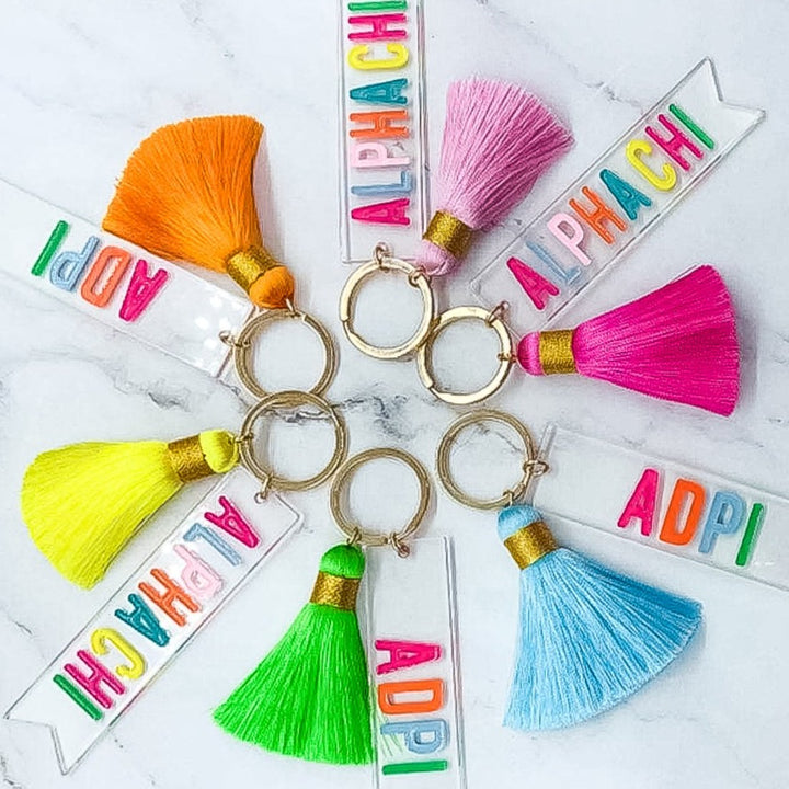 Tassel Key Fob - Kappa Delta - Assorted - Gabrielle's Biloxi