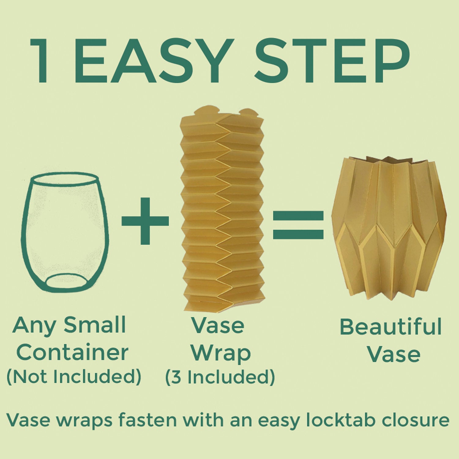 Gold Paper Vase Wraps - Gabrielle's Biloxi