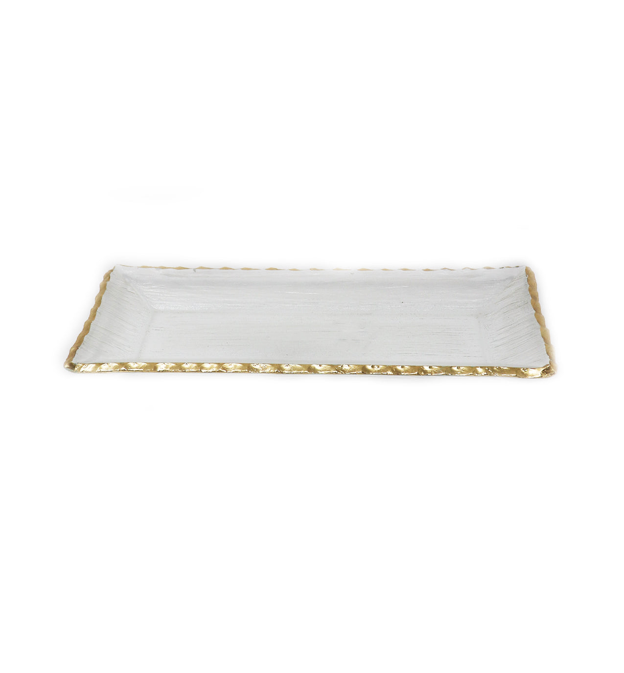 Gold Rim 14.5" Rectangular Tray - Gabrielle's Biloxi