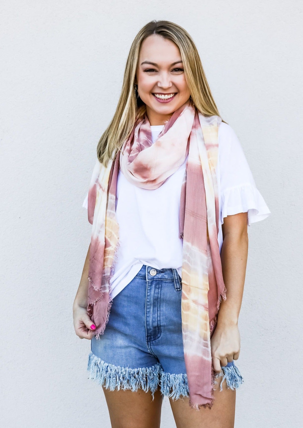 Tie Dye Scarf Brick - Gabrielle's Biloxi