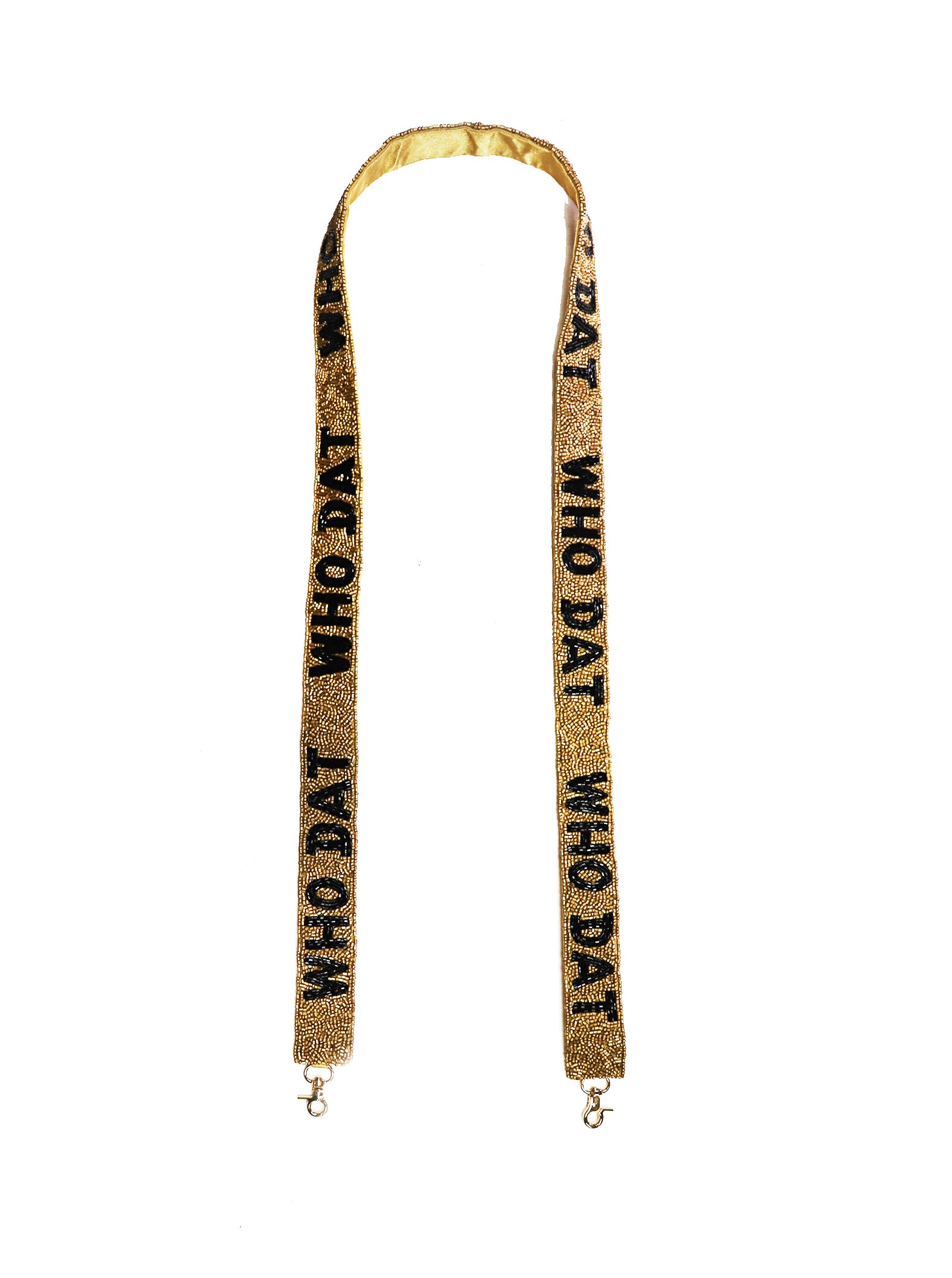 Who Dat Beaded Strap - Gold - Gabrielle's Biloxi