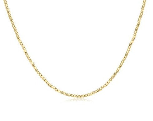 ENewton 15" Choker Classic Gold 2.5mm Bead - Gabrielle's Biloxi