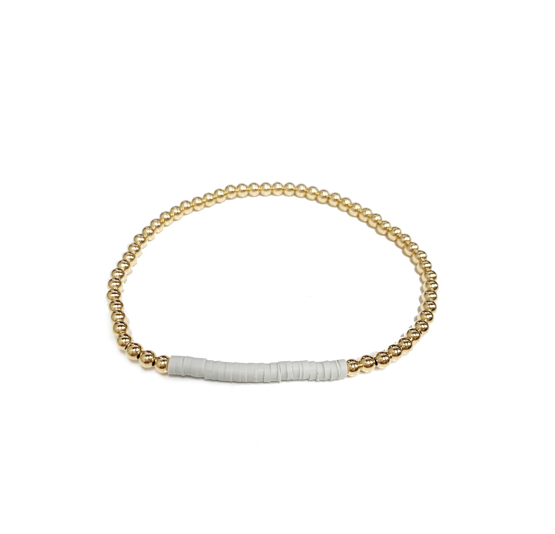 EG Coastal Bracelet #1 Light Gray - Gabrielle's Biloxi