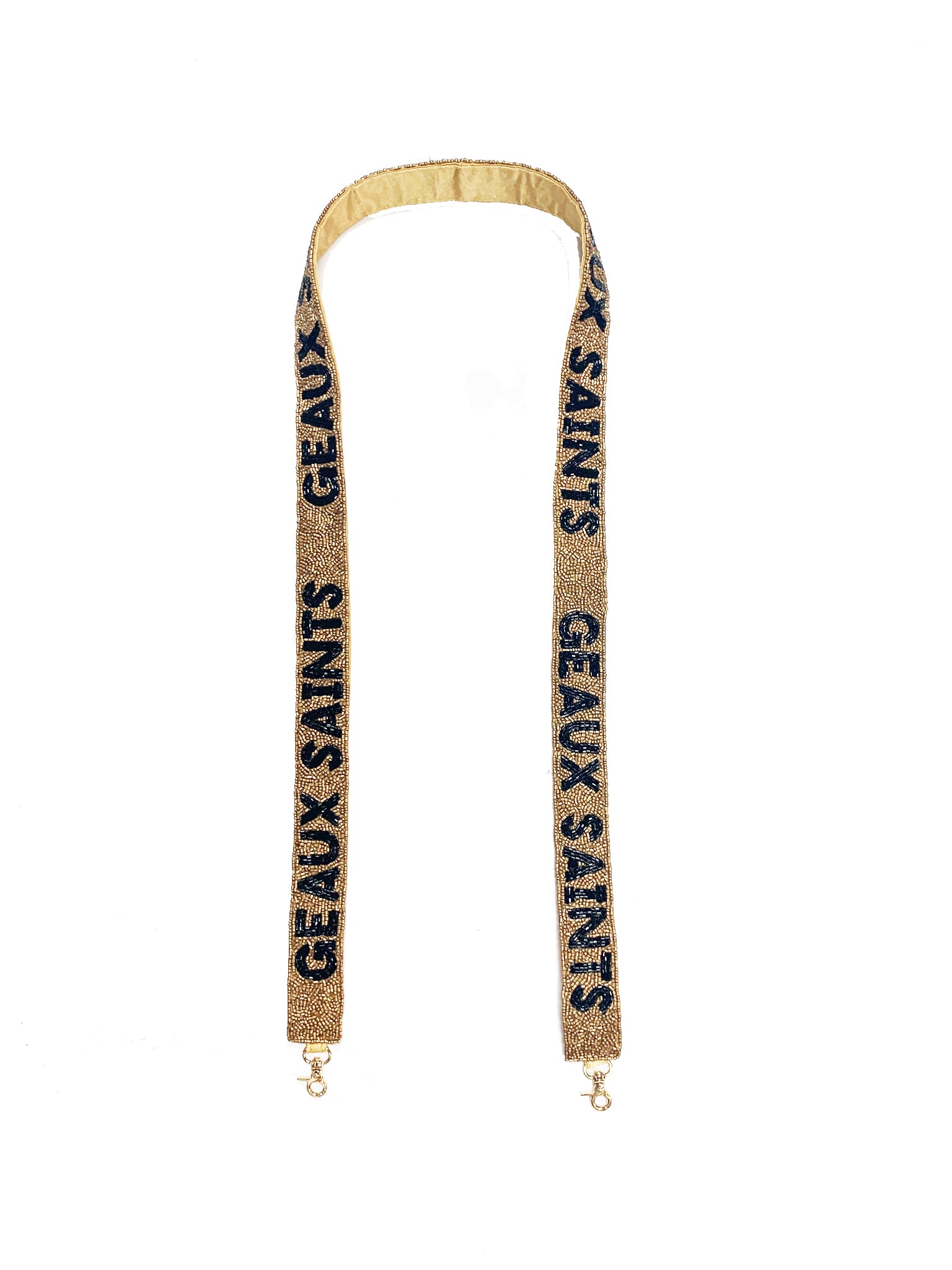 Geaux Saints Beaded Strap - Gold - Gabrielle's Biloxi