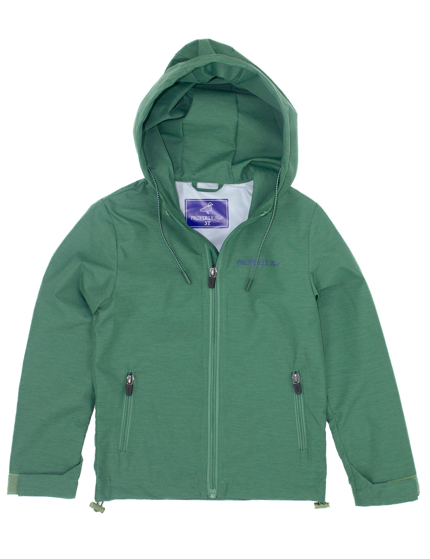 Properly Tied Boys Canopy Rain Jacket-Spruce - Gabrielle's Biloxi