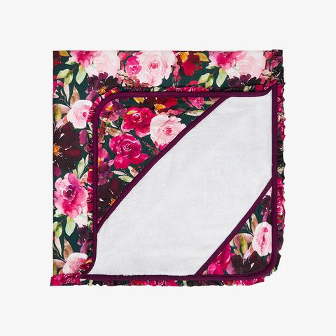 Posh Peanut Zelda-Ruffle Hooded Towel Green - Gabrielle's Biloxi