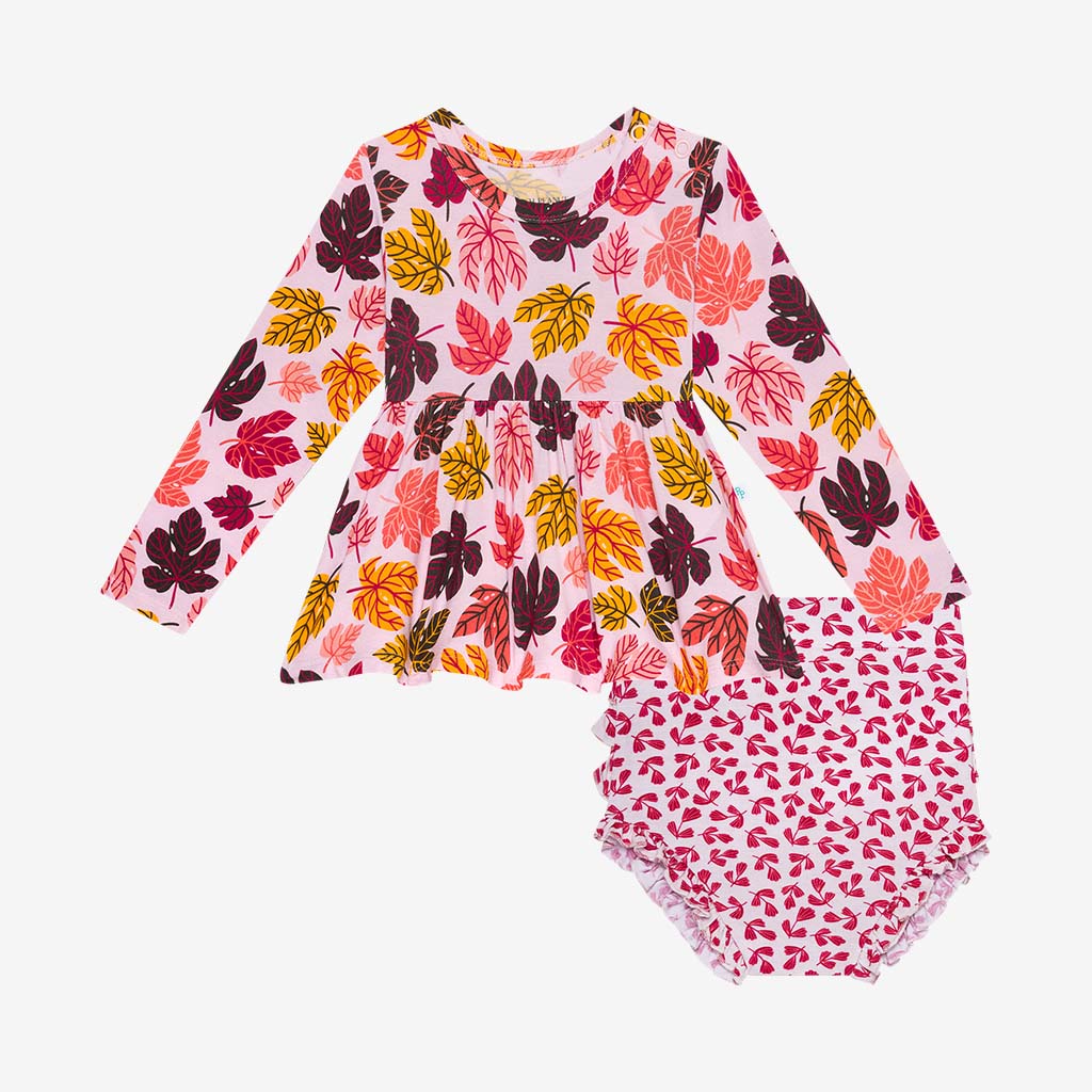 Posh Peanut Autumn-Long Sleeve Basic Peplum Top & Bloomer Set - Gabrielle's Biloxi
