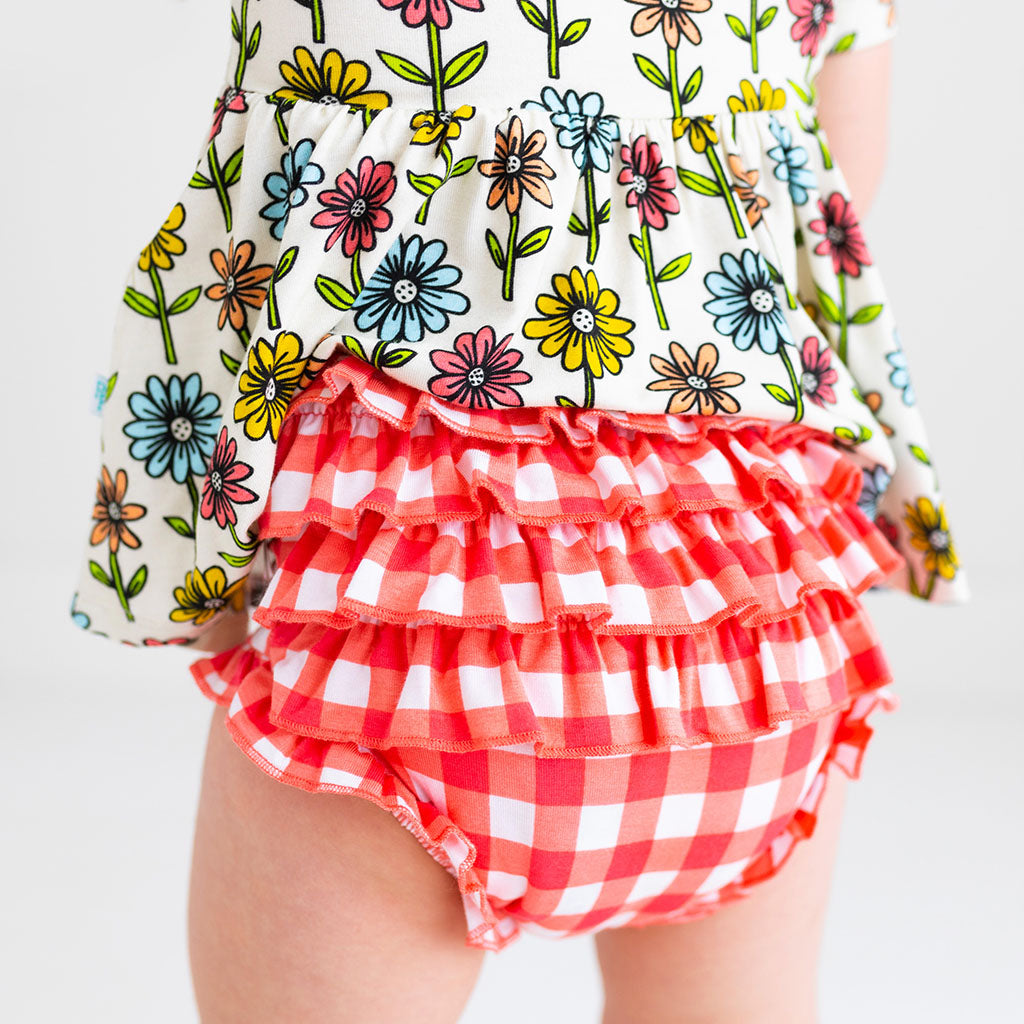 Posh Peanut Maya Lynn - Short Sleeve Henley Peplum Top & Bloomer Set - Gabrielle's Biloxi