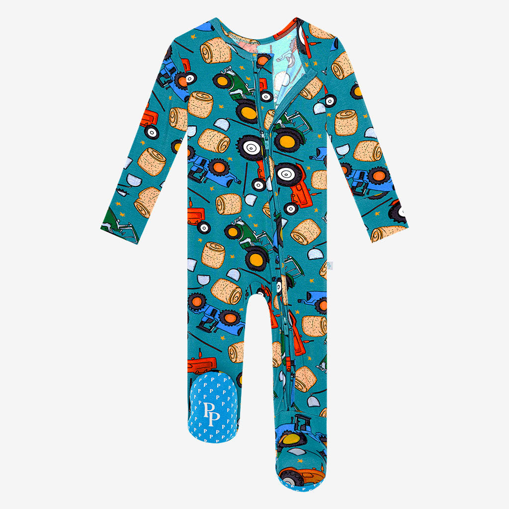 Posh Peanut Roberts Footie Zippered One Piece - Gabrielle's Biloxi