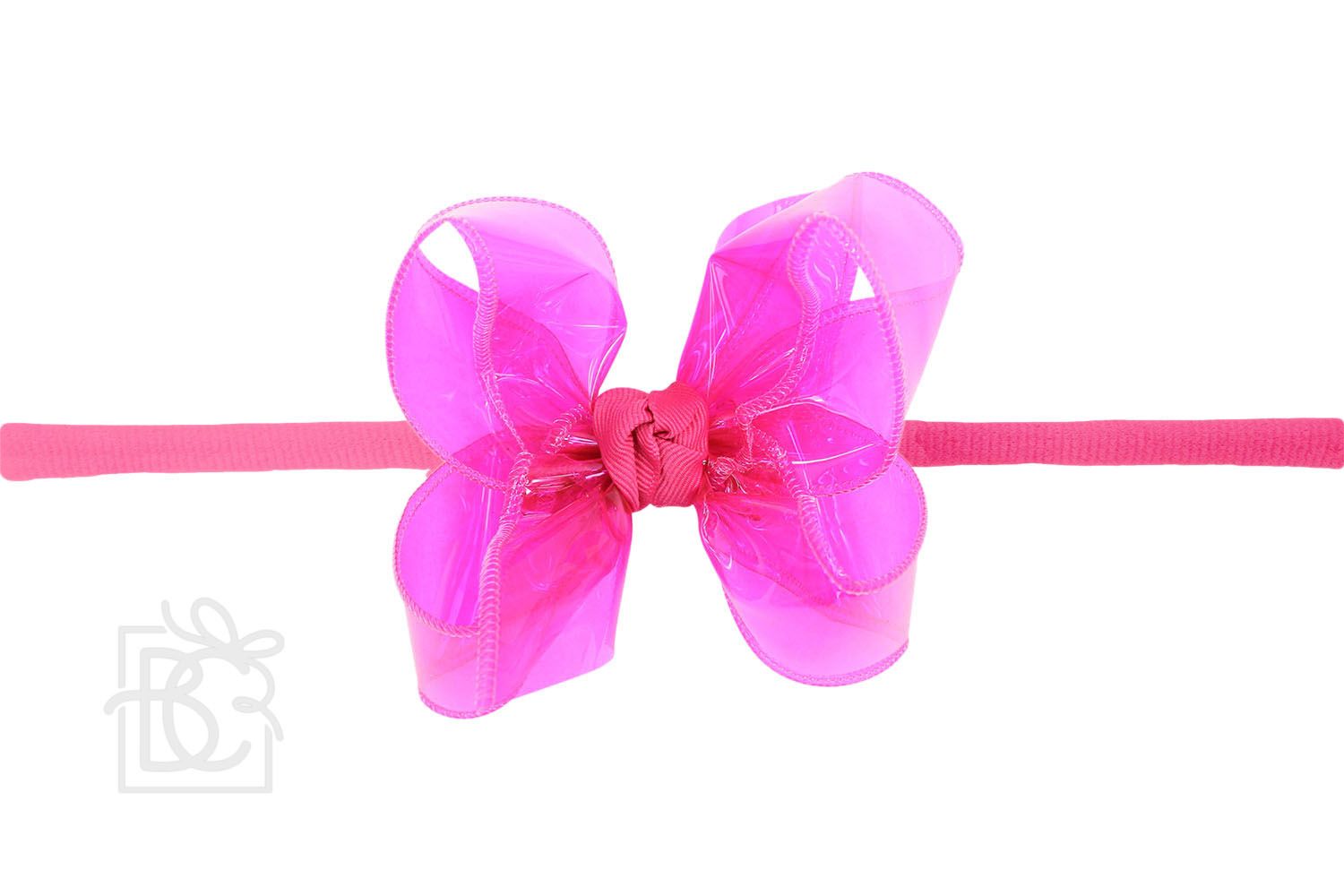 Headband with Waterproof Bow - Fuchsia - Gabrielle's Biloxi