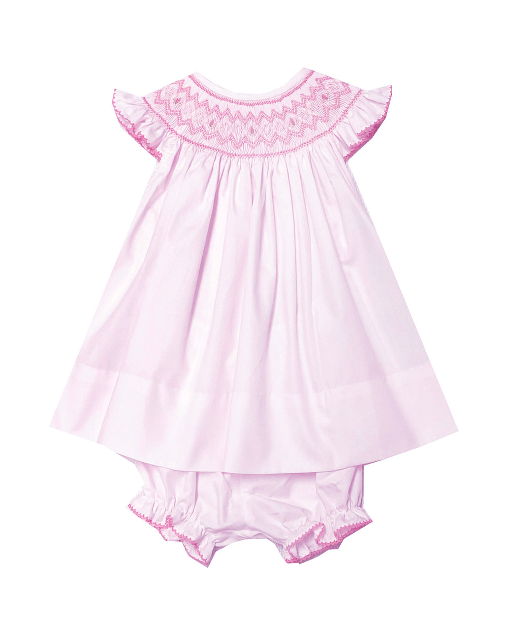 Pink Smocked Bishop Dress - Gabrielle's Biloxi