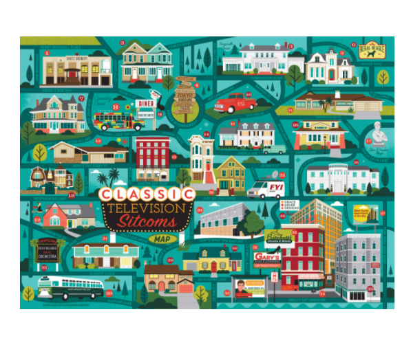Classic Sitcoms Map Puzzle - Gabrielle's Biloxi