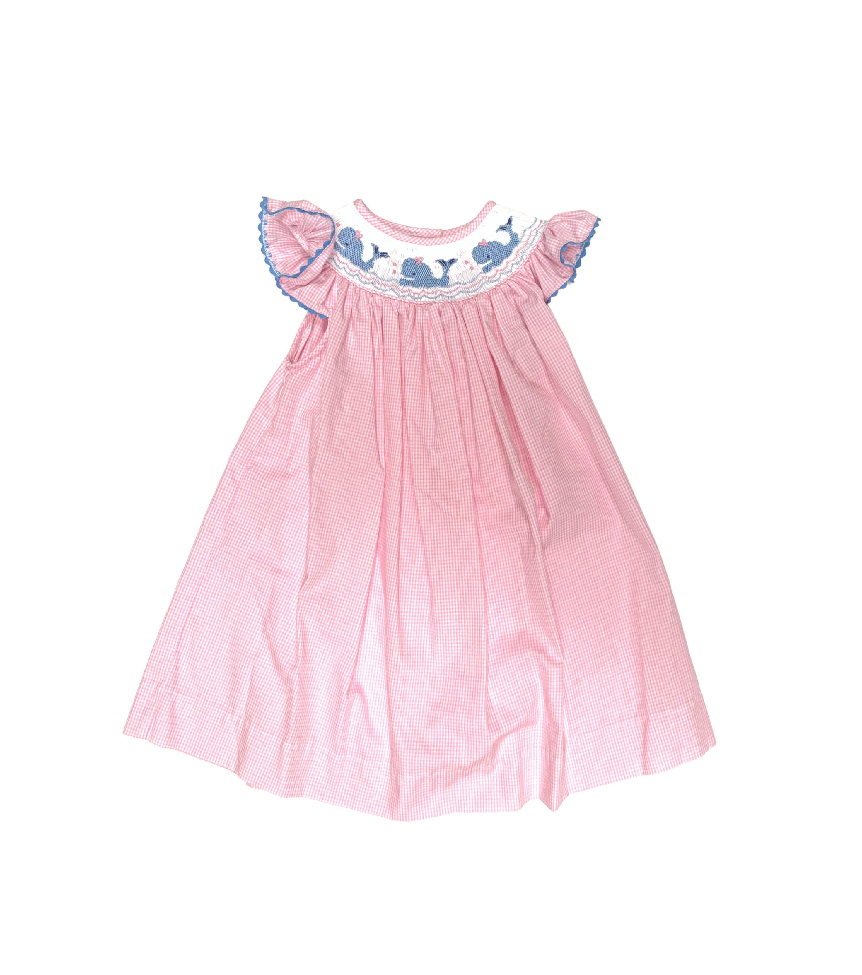 Girls Whales Smocked Bishop Dress - Gabrielle's Biloxi