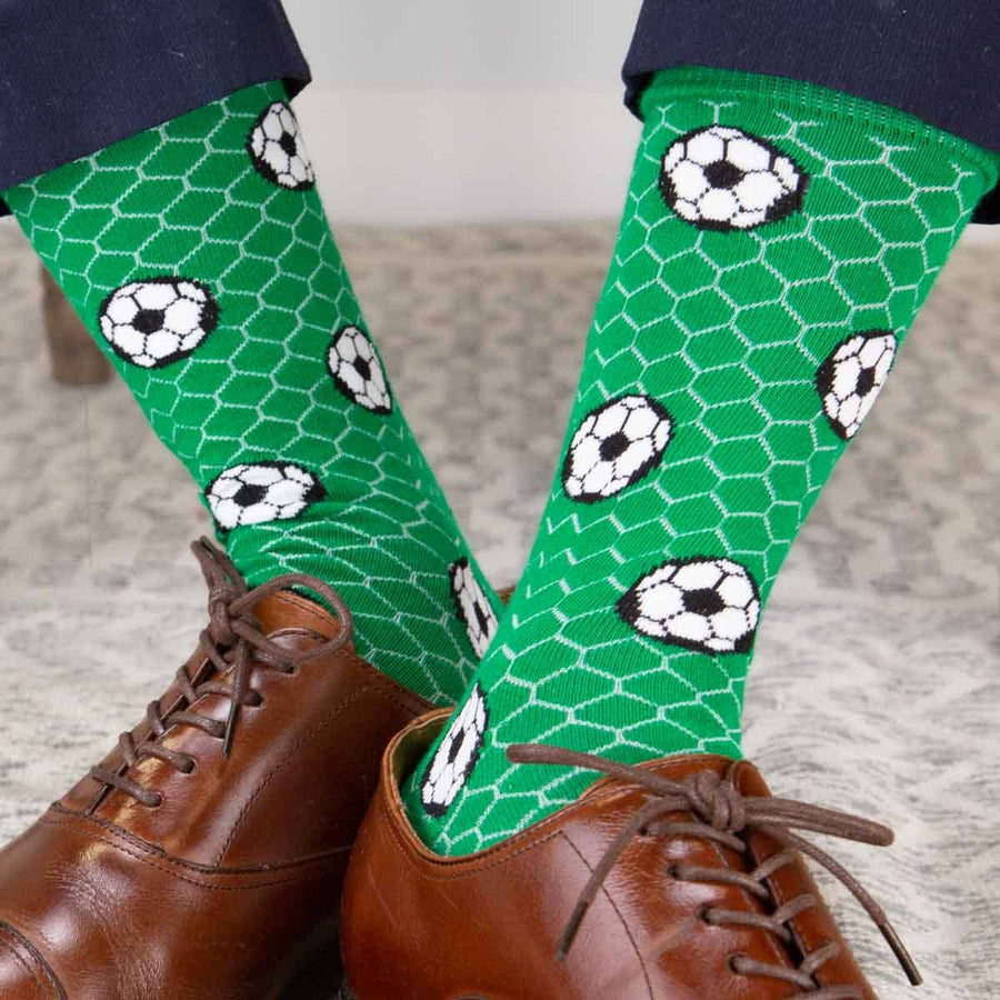 Men's Soccer Socks   Green/White/Black   One Size - Gabrielle's Biloxi