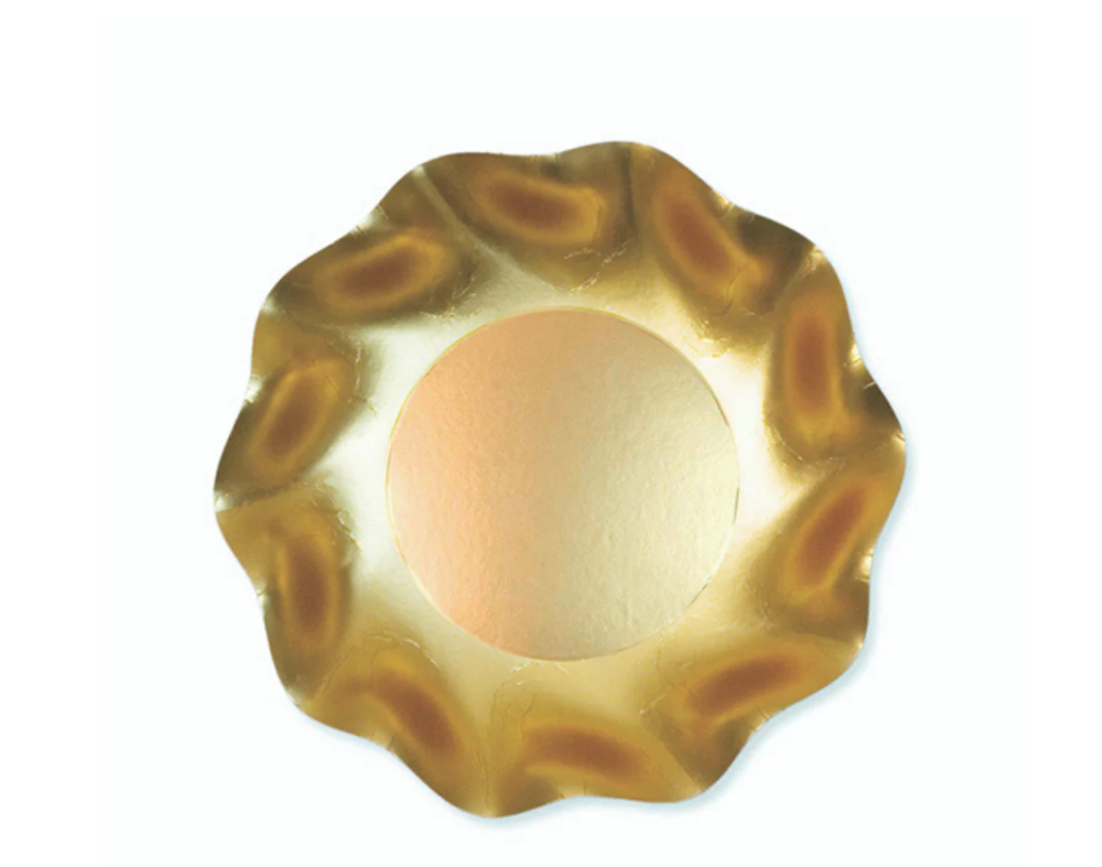 Wavy Appetizer/Dessert Bowl Satin Gold - Gabrielle's Biloxi