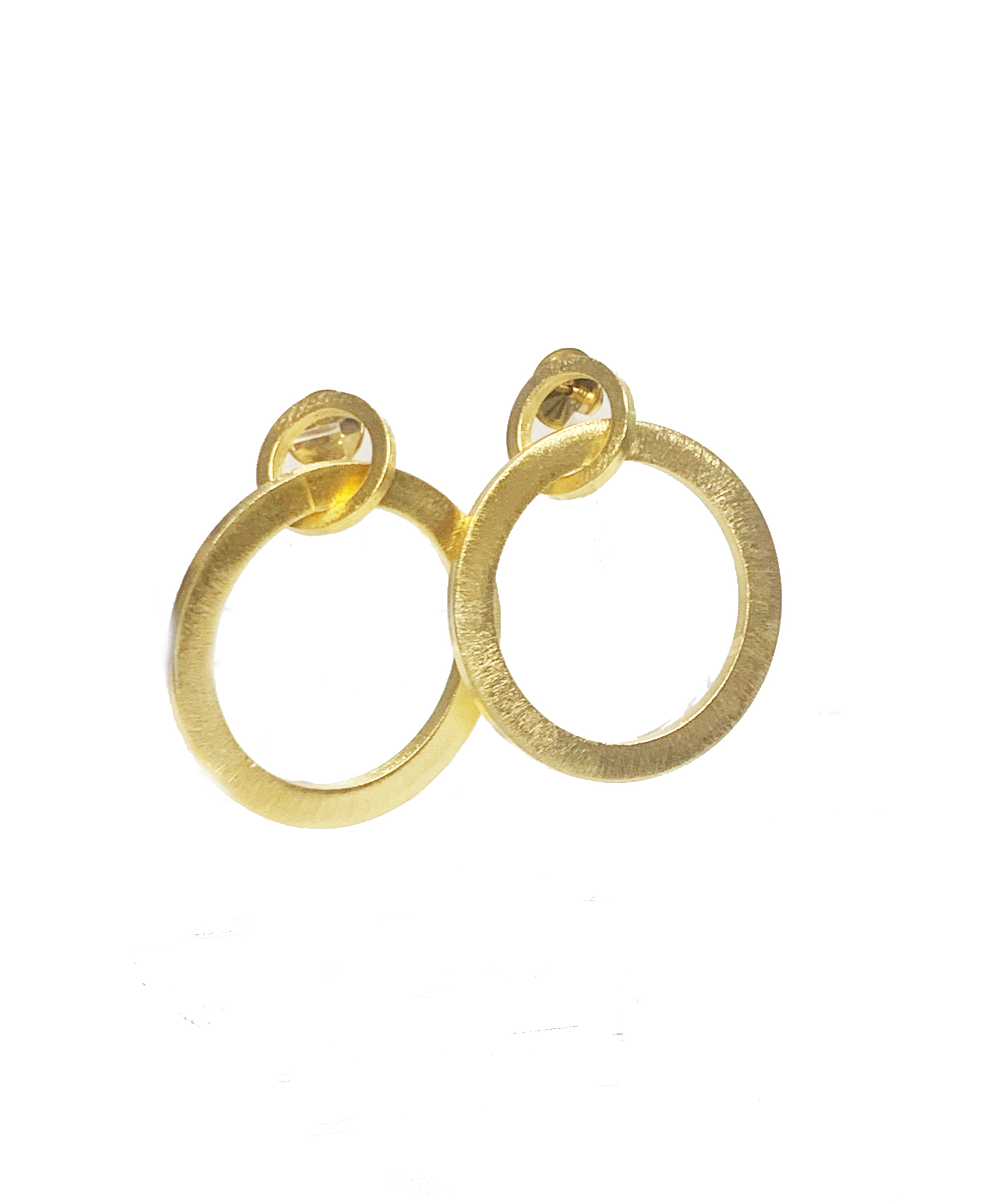 Betty Carre' Zilah Two Circle Flat Hoop Earrings - Gabrielle's Biloxi