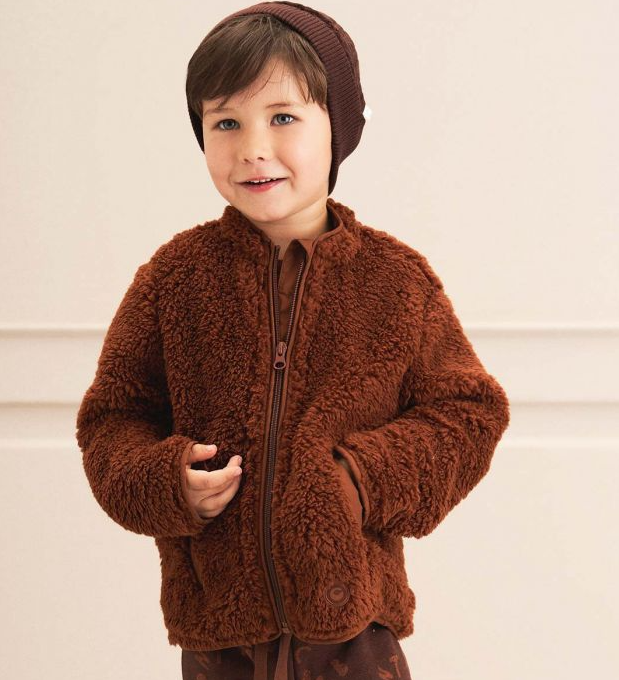 Fleece Pocket Jacket - Acorn - Gabrielle's Biloxi