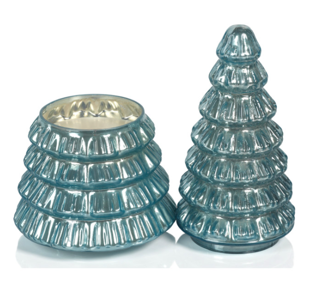 Siberian Fir Scented Candle tree, Antique Blue - Gabrielle's Biloxi