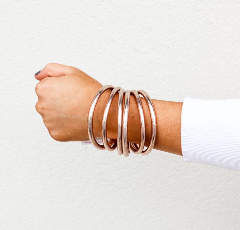 BuDhaGirl Champagne All Weather Bangles - Gabrielle's Biloxi
