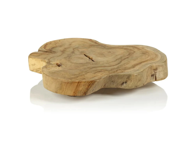 Organic Shape Natural Charcuterie & Cheese Board - Gabrielle's Biloxi