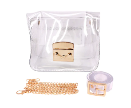 Clear Cross Body Handbag - Gabrielle's Biloxi