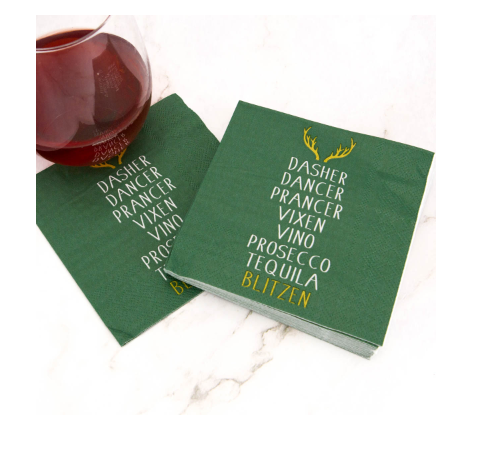 Blitzen Cocktail Napkins - Gabrielle's Biloxi