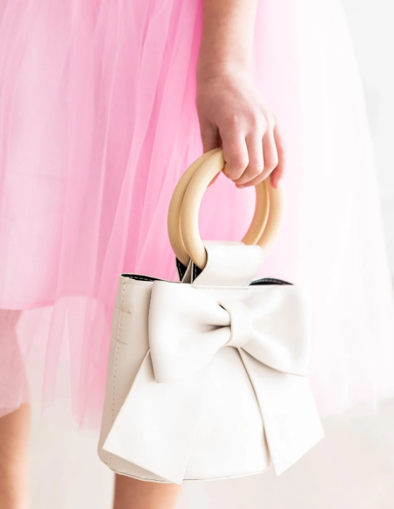 Kids Bow Purse - Coconut - Gabrielle's Biloxi
