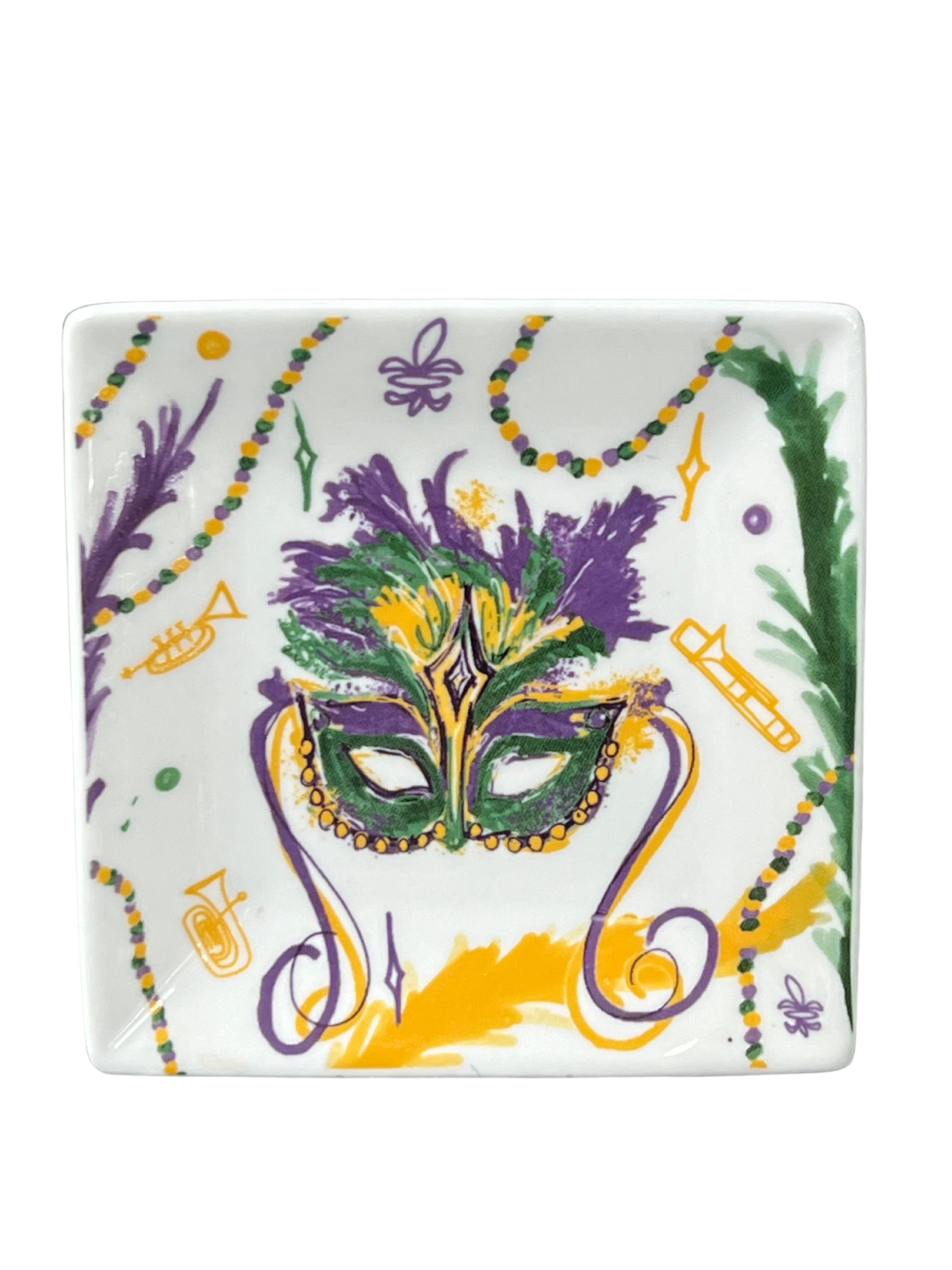 Dish - Mardi Gras Mask - Gabrielle's Biloxi