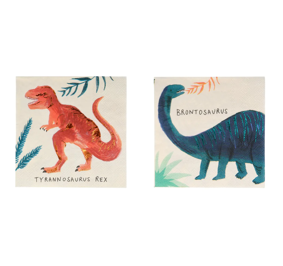Meri Meri Dinosaur Kingdom Small Napkins - Gabrielle's Biloxi