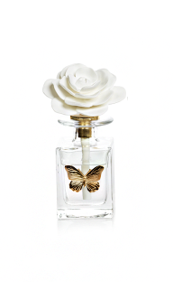 Botanical Oasis Porcelain Diffuser Fig Vetiver Butterfly - Gabrielle's Biloxi