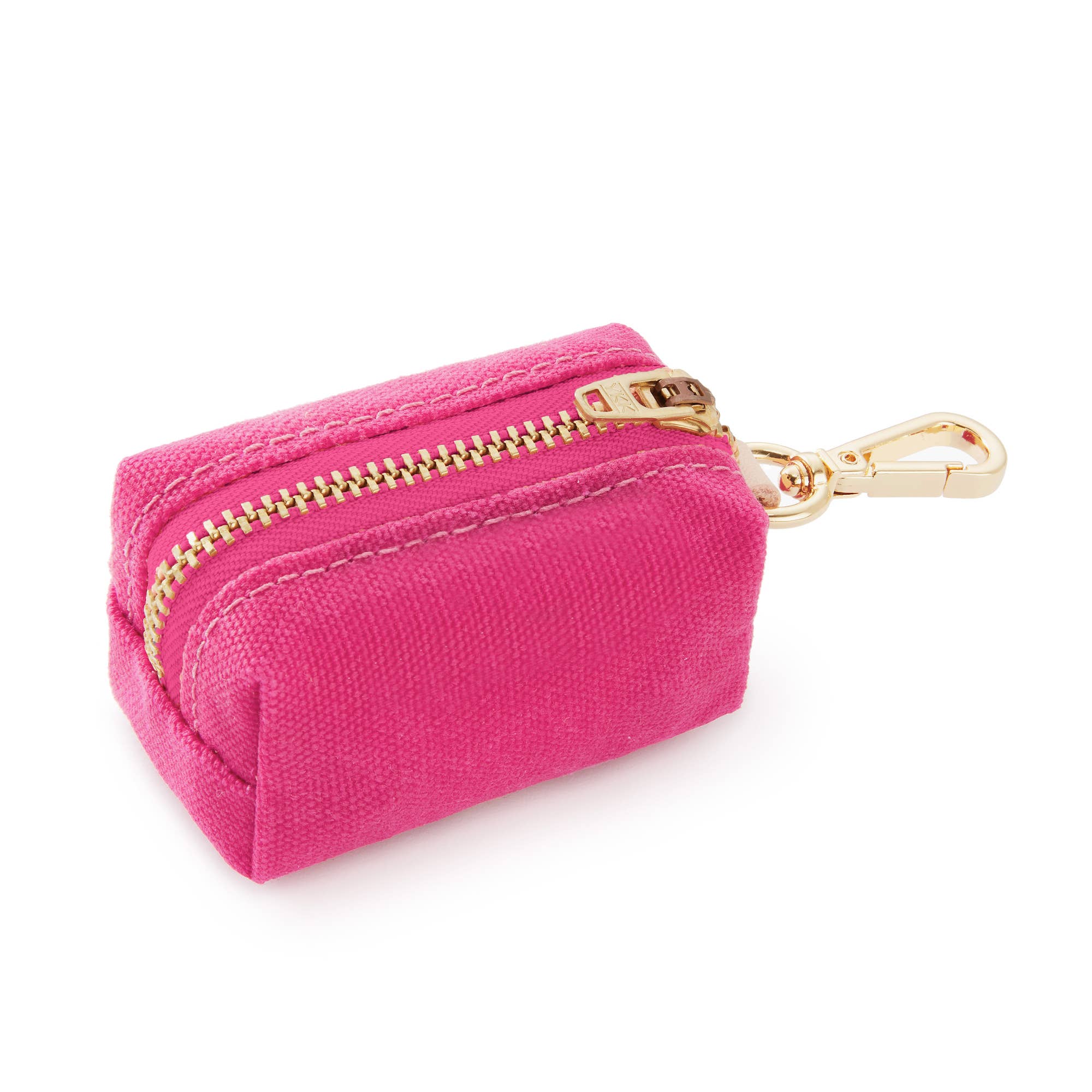 Hot Pink Waxed Canvas Poop Bag Dispenser - Gabrielle's Biloxi